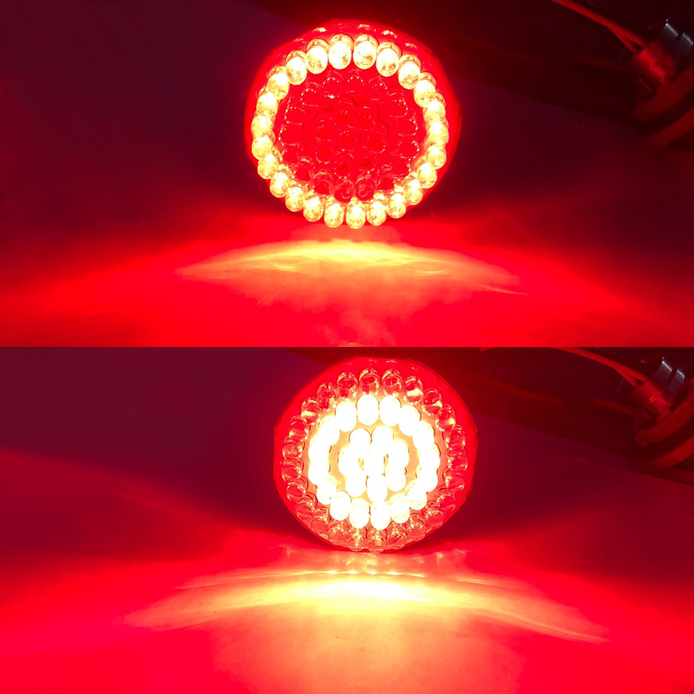 48LED Motorcycle Bulb 1156 1157 Turn Signal Tail Light Lamp 12V Suitable For Harley Lampu Asesoris motor Aksesoris Lampu LED Scooter Accessories