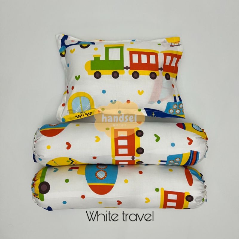 SARUNG BANTAL GULING BAYI KATUN-White travel