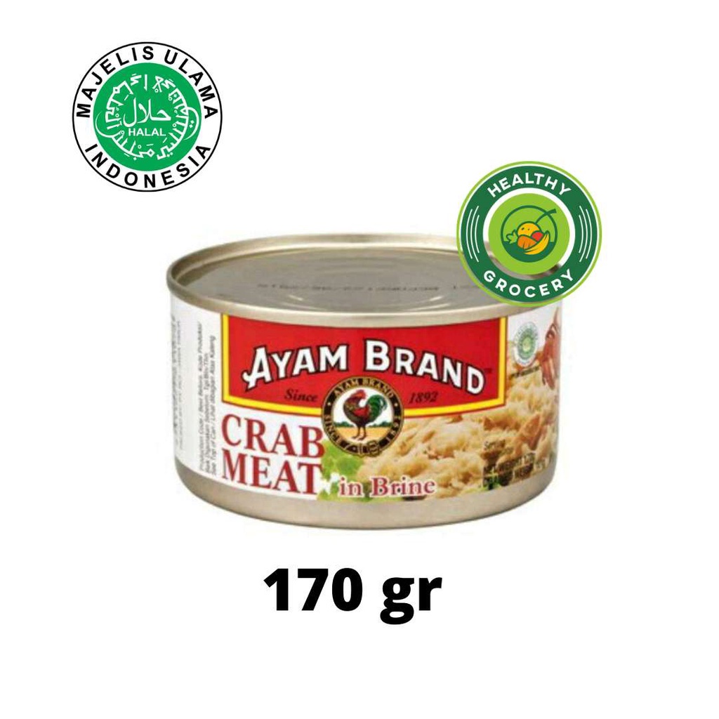 

Ayam Brand Crab Meat In Brine 170gr / Rajungan Dalam Larutan Garam