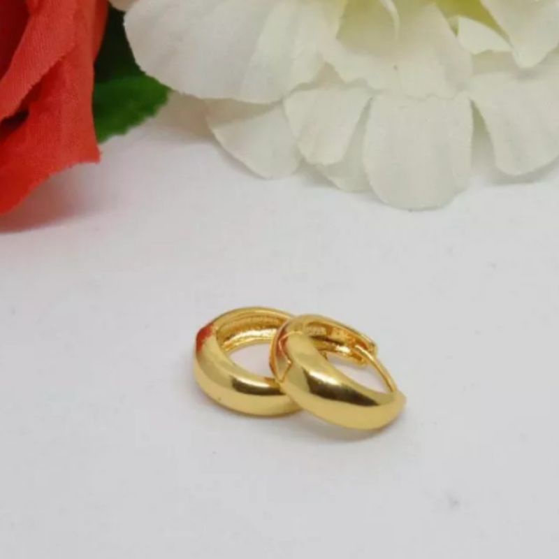 ANTING JEPIT POLOS DEWASA TITANIUM GOLD ASLI ANTI LUNTUR DAN KARAT