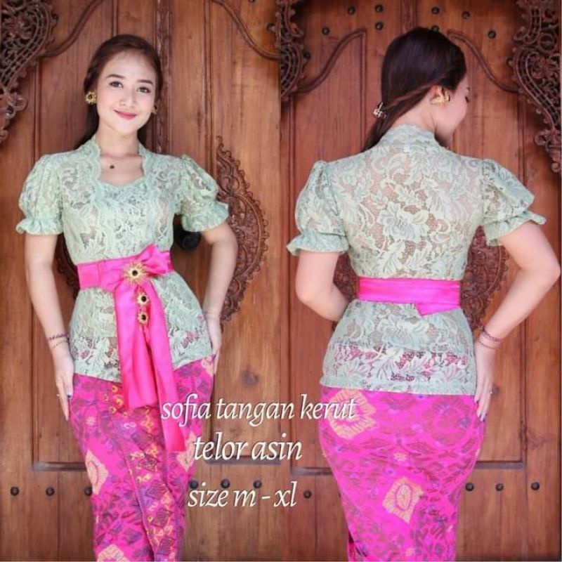 Kebaya Bali Sofia STRECH tangan Kerut | Kebaya Saja