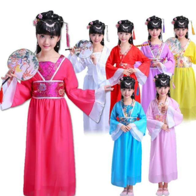 Kostum Menari Oriental Cheongsam Anak Murah Congsam Baju Imlek Murah