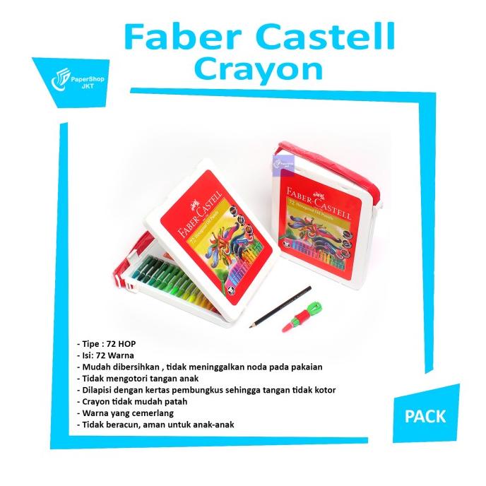 

Faber Castell Hexagonal Oil Pastel Crayon 72 Colours Color Warna