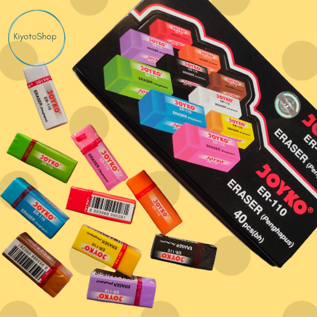 

Penghapus Joyko Warna Warni Joyko ER-110 Satuan Bisa Pilih Warna