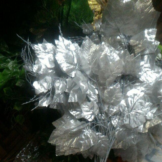 Wanflower Daun Anggur * Silver (perlusin)