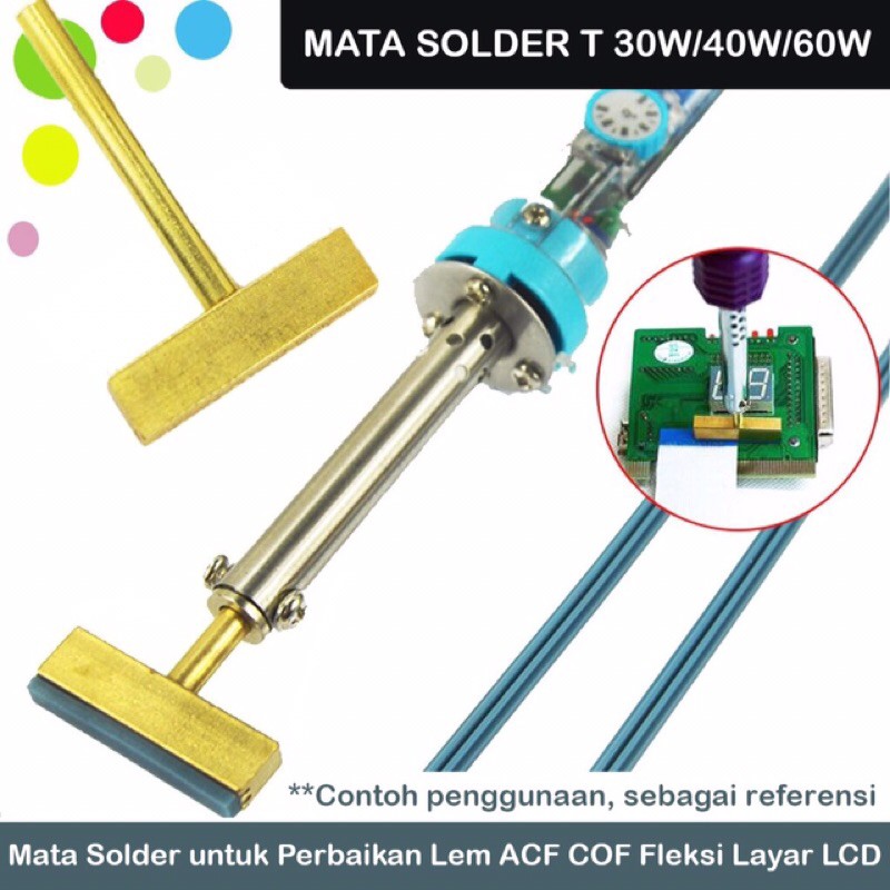 Mata Solder T 60W untuk Perbaikan Lem ACF COF Bonding Layar LCD LED
