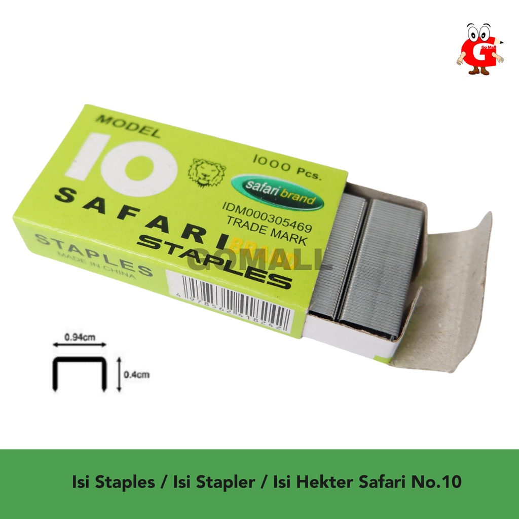 

Isi Staples / Isi Stapler / Isi Hekter Safari No.10 Kecil