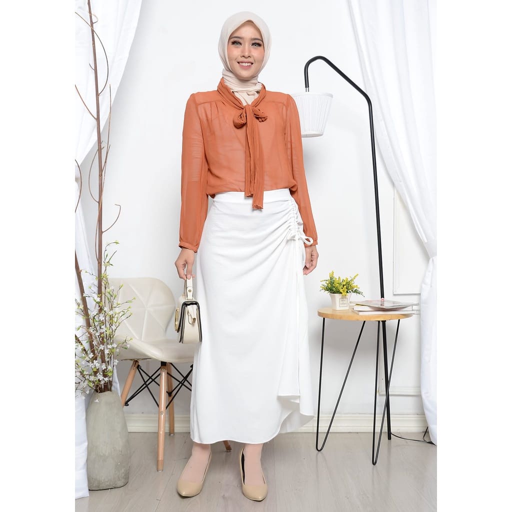 ROK SERUT CRINKLE/SKIRT CRINKLE/ROK TALI SERUT BAHAN CRINKLE PREMIUM