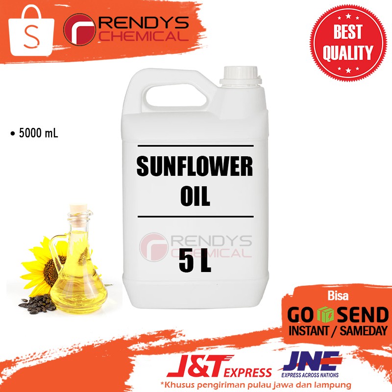 Sun Flower / Sunflower Oil / Minyak Biji Bunga Matahari - 5 Liter