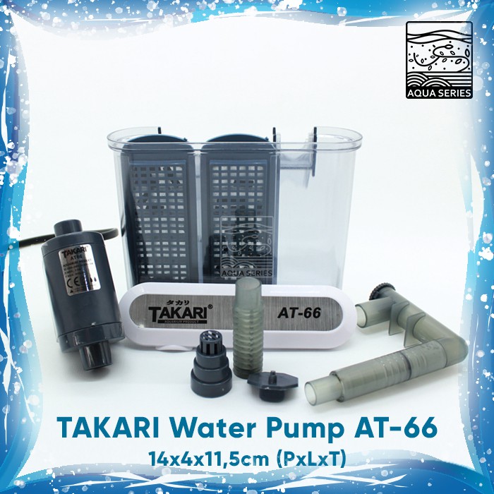 FILTER GANTUNG AQUARIUM HANGING FILTER SLIM TAKARI AT-66 AT 66