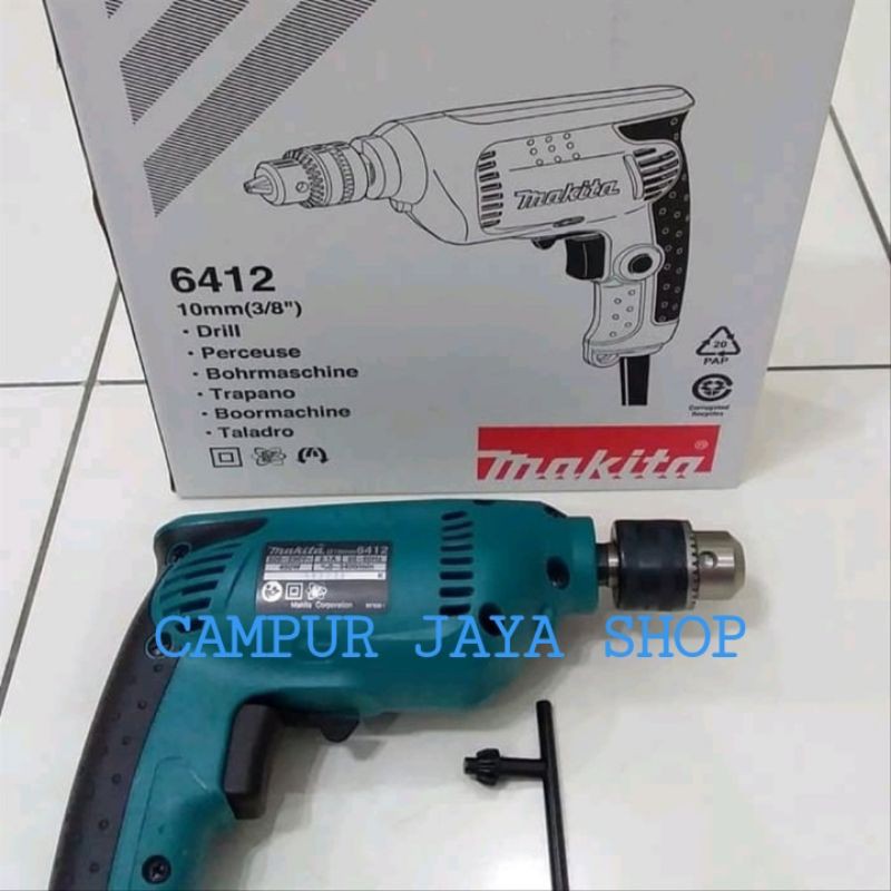 Mesin Bor Makita 6412/Bor Listrik/Bor Tangan Berkualitas/Bor Kayu/Bor Besi