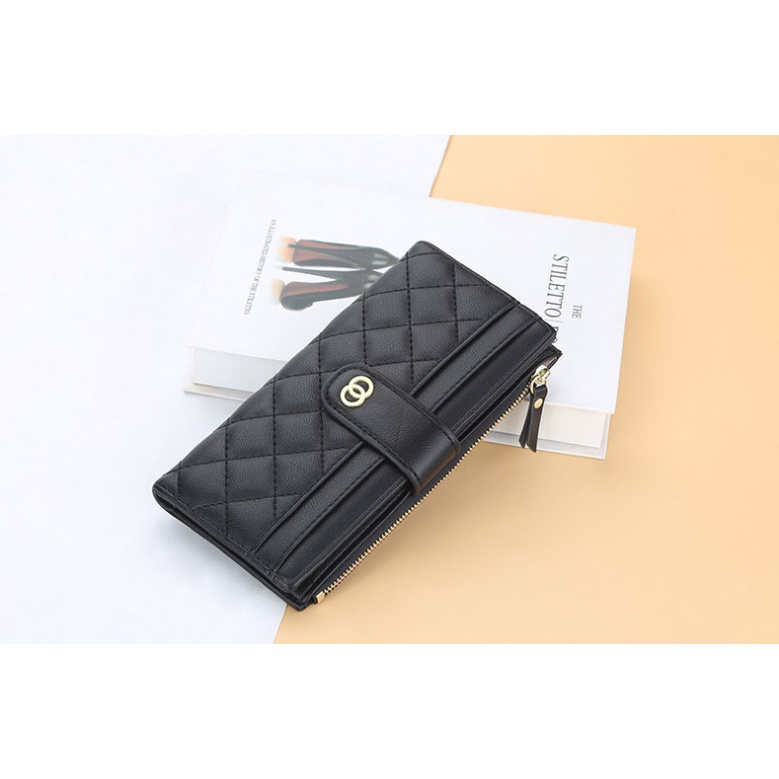 Baellerry Dompet Panjang Kartu Wallet Card Holder Kulit Import BLY45