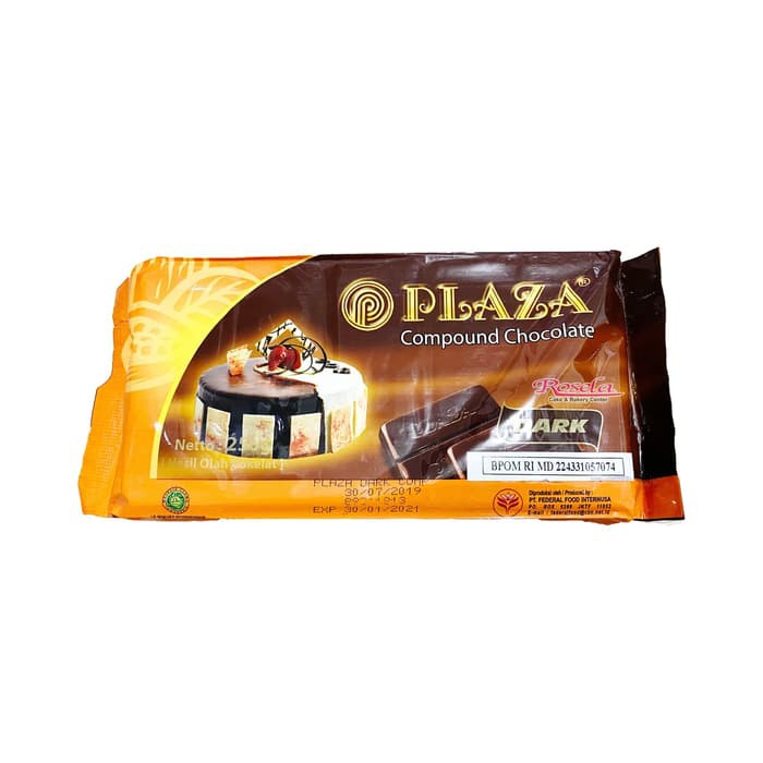 

PLAZA Compound Chocolate Dark 250 gram Coklat Compound Dark