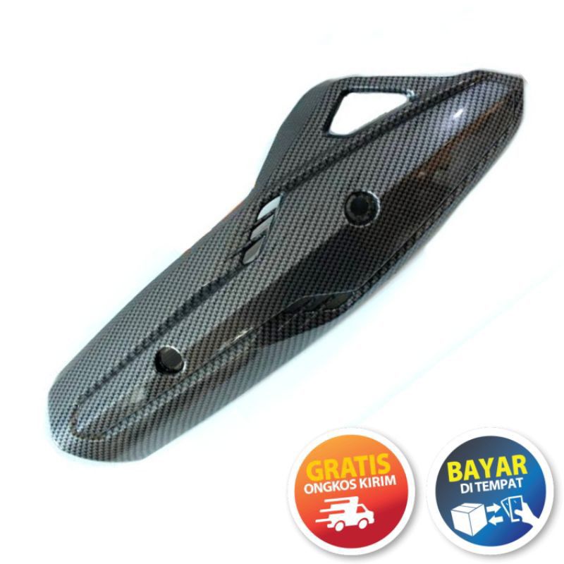 TUTUP KNALPOT CARBON VARIO 125 VARIO TECHNO COVER TAMENG KNALPOT CARBON VARIO TECHNO