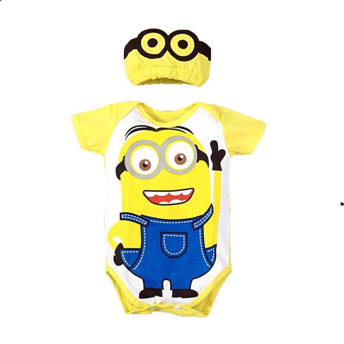 Baju Bayi Laki Laki Perempuan Jumper Bayi Lucu Minnionn