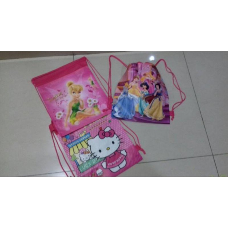 

Goodie Bag / Tas Ultah / Tas Princes, Hello Kitty, Tinkerbel