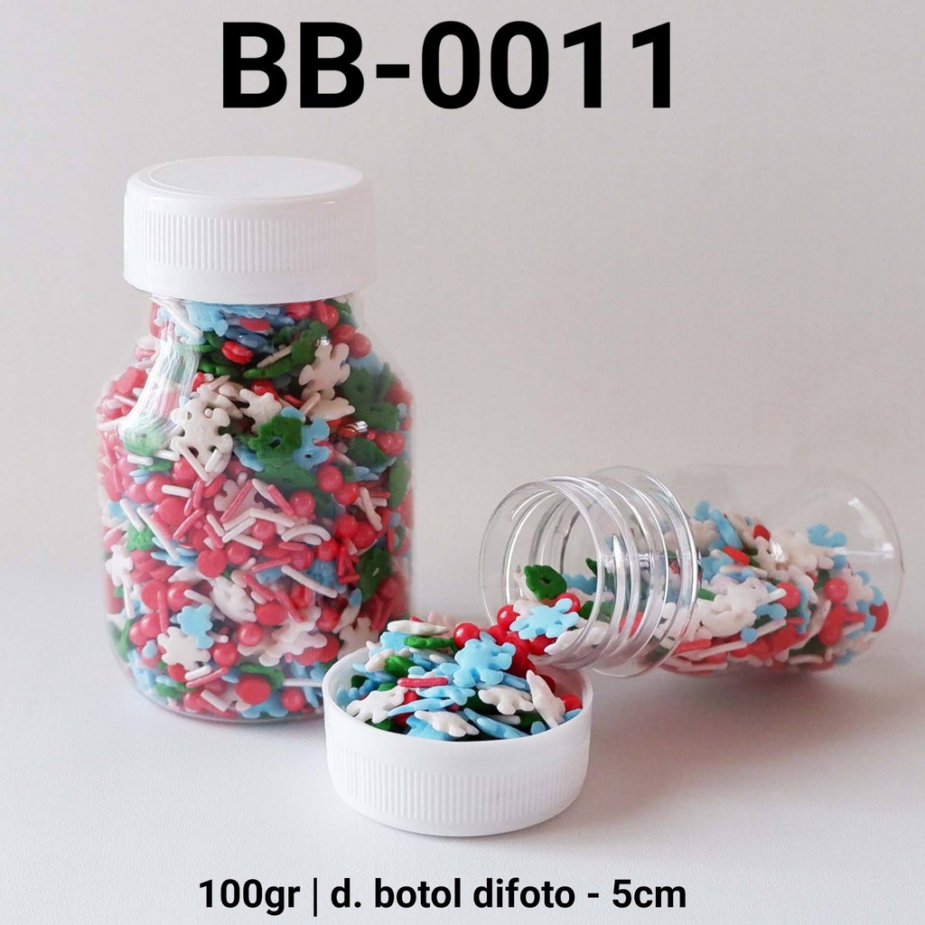 

BB-0011 Sprinkles sprinkle sprinkel 100gr 100 gram snowflake natal yamama baking grosir murah sprinkles cake dekorasi mutiara trimit decoration story sprinklestory sprinklesstory sprinkle story yamama baking