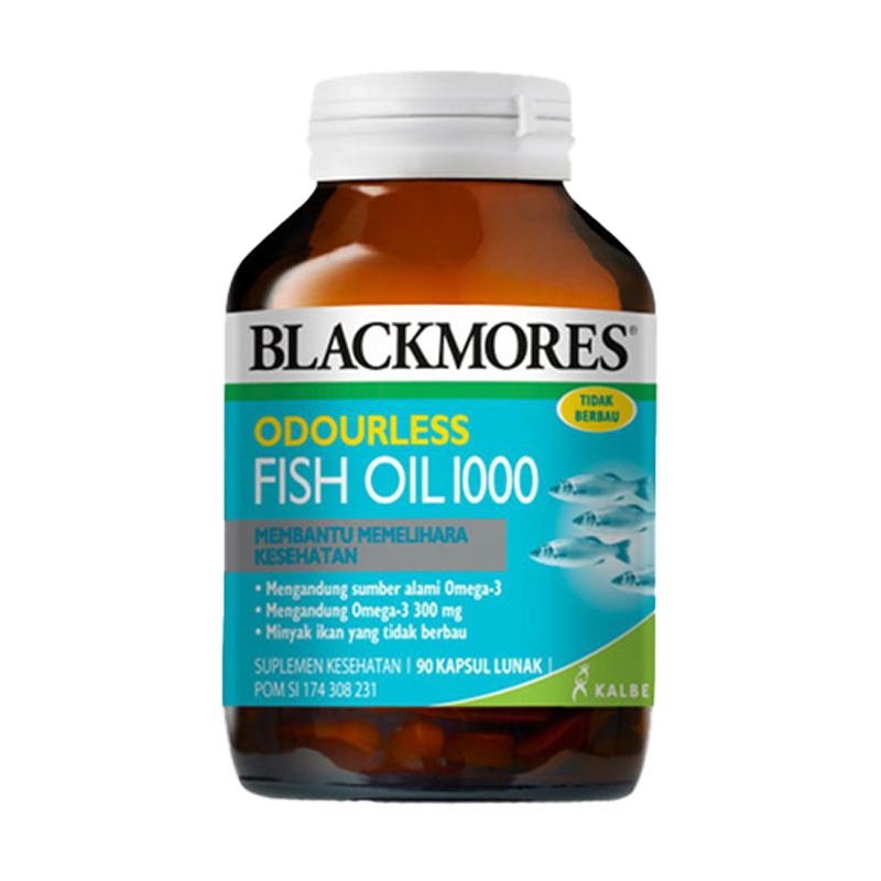 BLACKMORES ODOURLESS FISH OIL OMEGA 3 1000 MG 6 9 MINYAK IKAN DHA