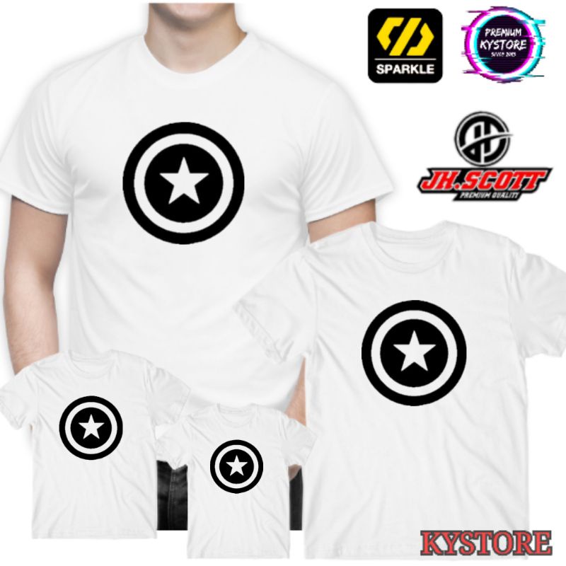 kaos anak dan dewasa pria motif superhero combad 30s - kystore
