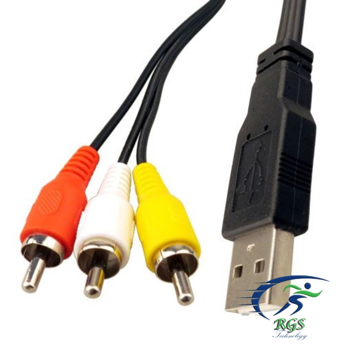 RGS - Kabel USB 2.0 to 3RCA 1.5m