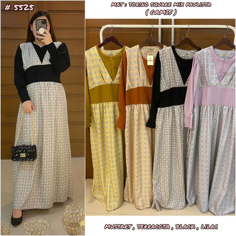 GAMIS MUTEKI / GAMIS KOTAK-KOTAK / GAMIS FASHION MUSLIMAH / GAMIS PREMIUM