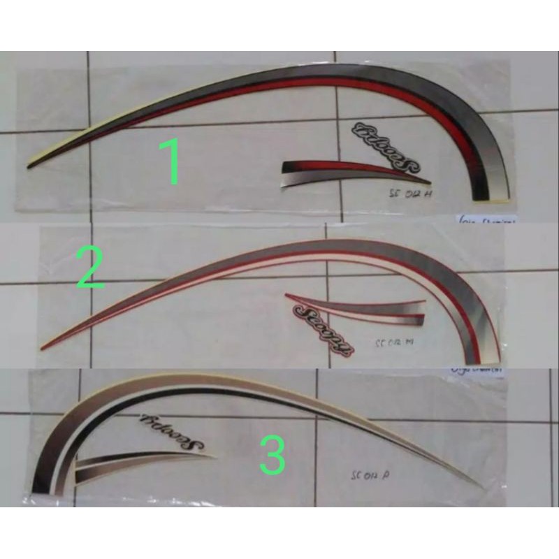 Sticker Striping Scoopy 2012