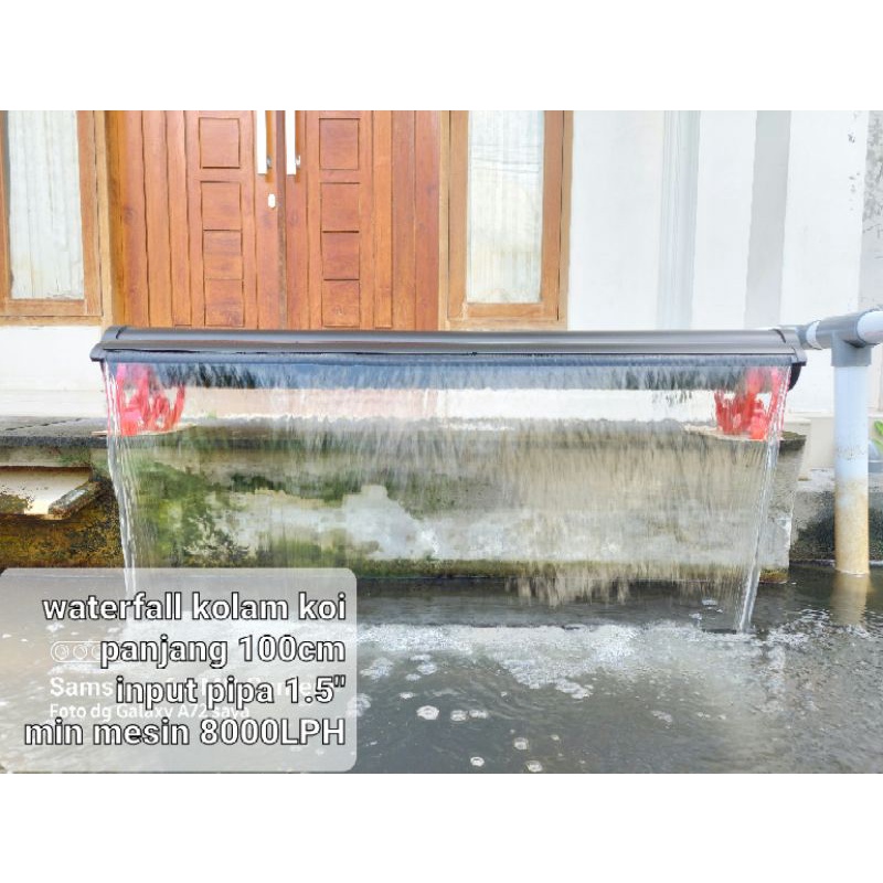 waterfall kolam koi portable