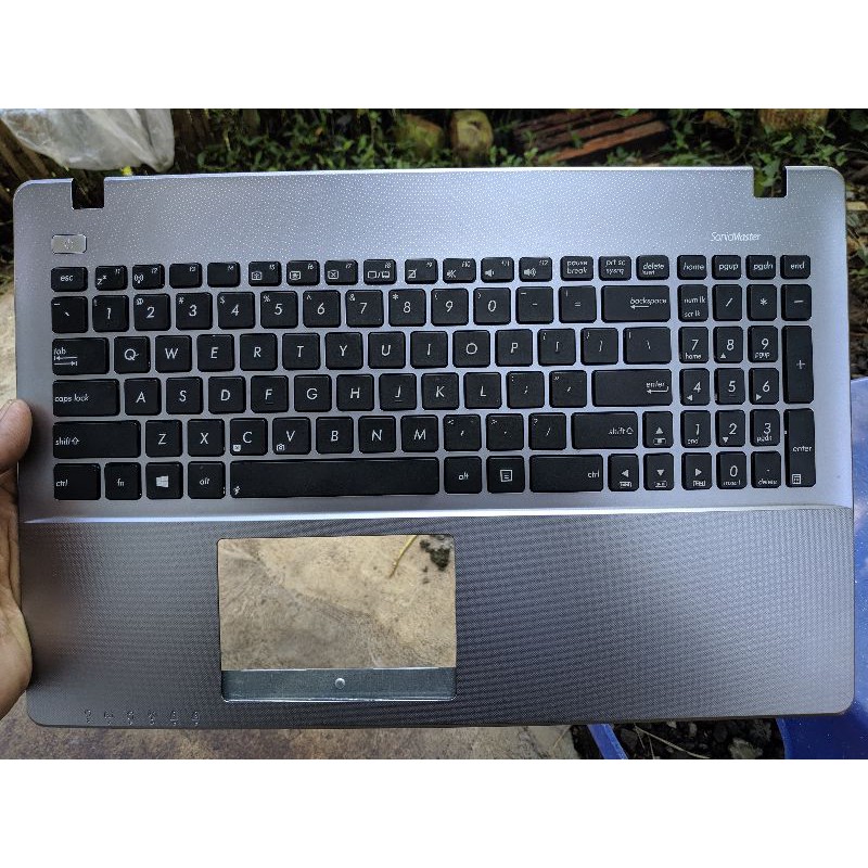 keyboard + frame asus x550ze original copotan