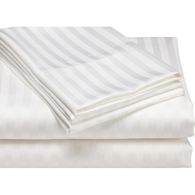 12.12 . Bahan Kain Meteran Sprei CVC 200 Katun Hotel Lebar 280/300 Cm Putih - Dobby salur Promo.,.,