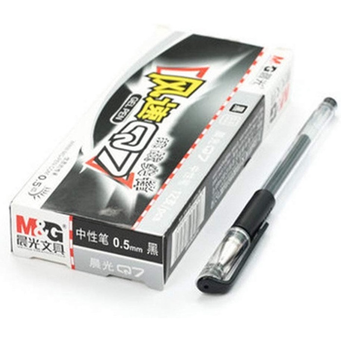 

TULIS-ALAT- GEL PEN PENA JEL PULPEN GEL ARTRINK Q7 0.5 MM - HITAM -ALAT-TULIS.