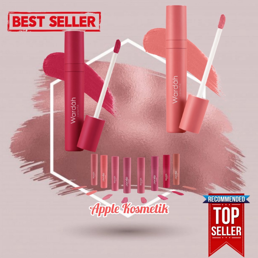 Lip cream wardah colorfit velvet matte lip mousse - LIPCREAM VELVET WARDAH - Apple_Kosmetik