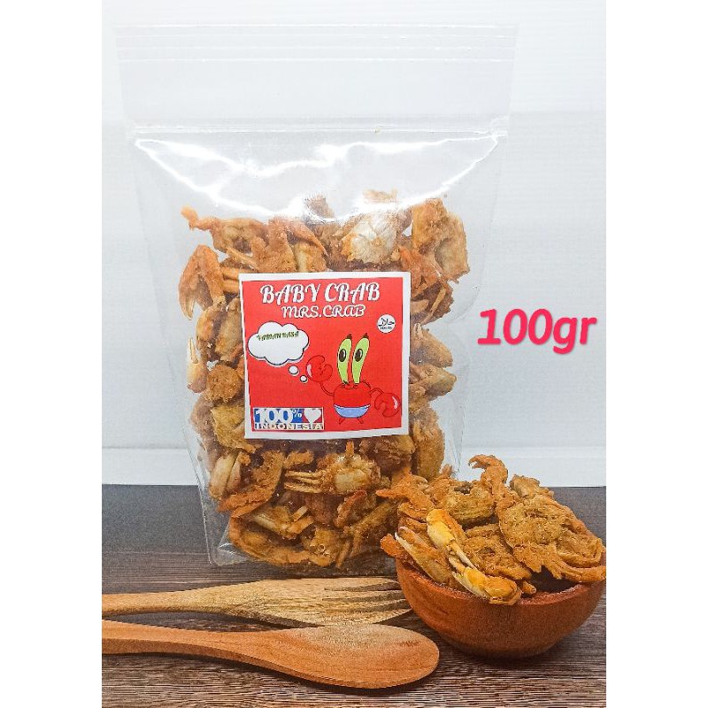 BABY CRAB KRISPY HALAL!!! 100 gr | BABY RAJUNGAN  | KEPITING KRIUK | CAMILAN | SEAFOOD |CRAB KRIPS