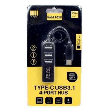 itstore USB 3.1 Type-C To Hub 4 Port USB 2.0 Model P-3101 usb type c to hub 4port p3101