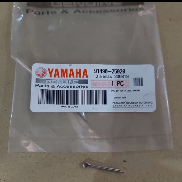 PIN PENGUNCI KAWAT FOOTSTEP VIXION BYSON SCORPIO ASLI ORI YAMAHA 91490 25020