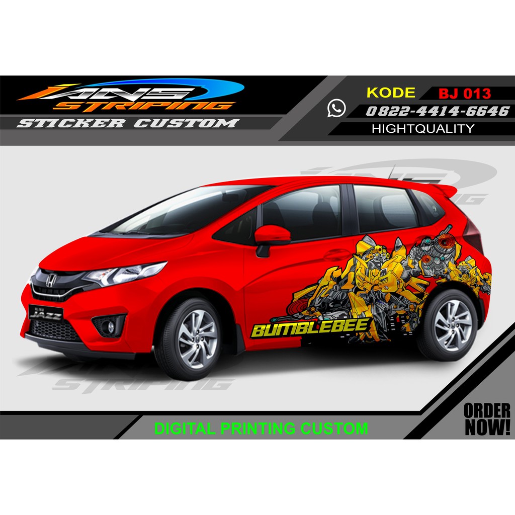 VARIASI STICKER HONDA JAZZ TRANSFORMER