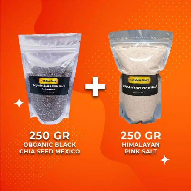 

PROMO PAKET 250GR BLACK CHIA SEED MEXICO & 250GR GARAM