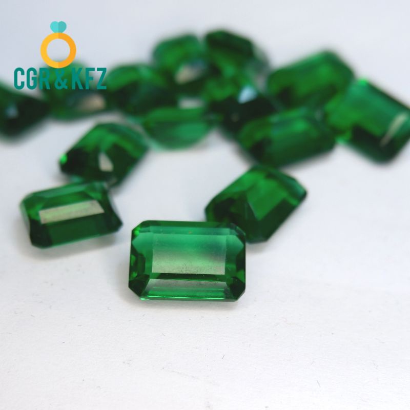 Permata Jambrut Zambia Syntetic Emerald Shape