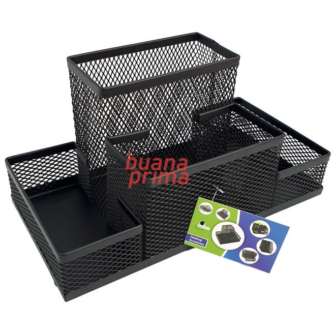 

CODE373 Desk Set Ekonomis Holder Tempat Alat Tulis Jaring VT-9003 Organizer