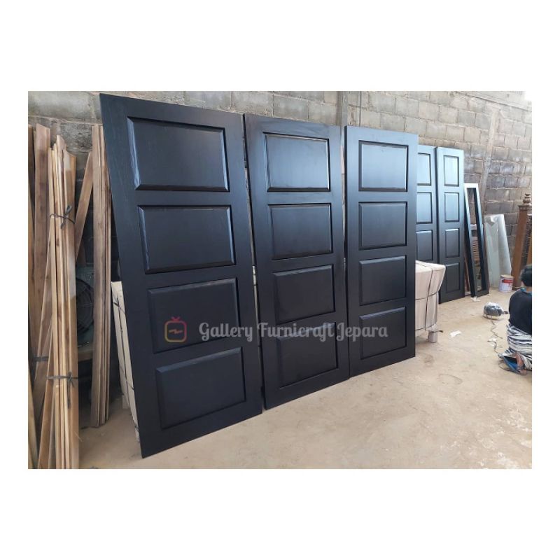 Paket Pintu Kupu Tarung 2 Jendela 3 Pintu Kamar Plus Kusen