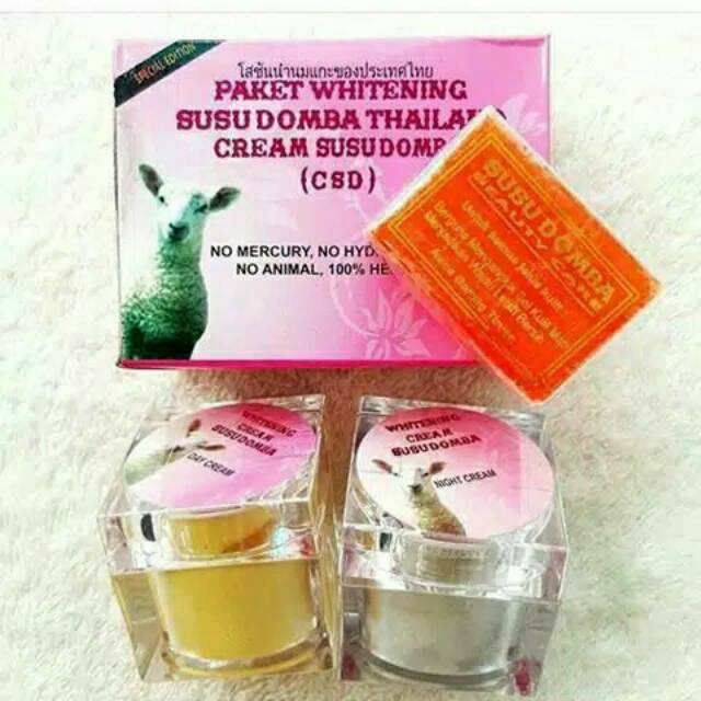 New Paket Whitening Cream susu domba / CSD ukuran Besar ber hologram ORIGINAL