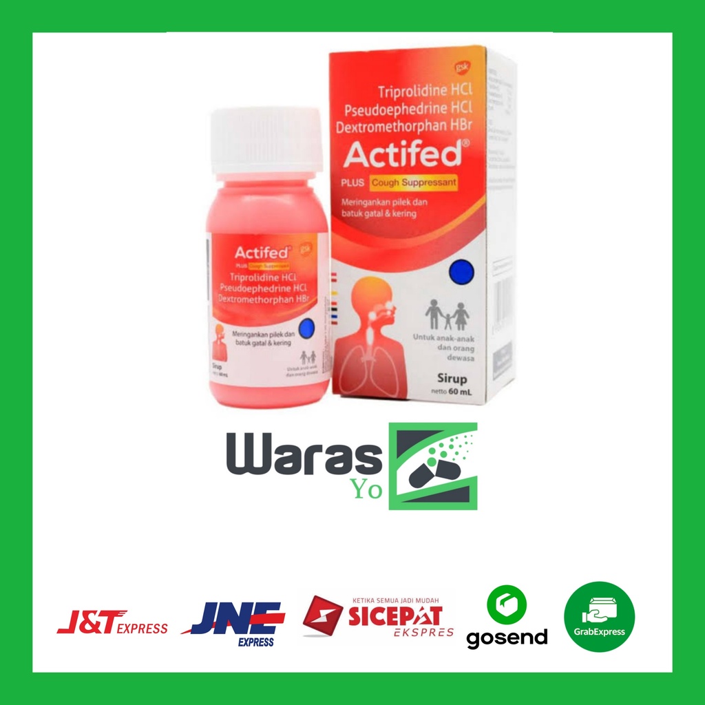 [SW] Actifed Plus Cough Suppressant (Actifed Merah)
