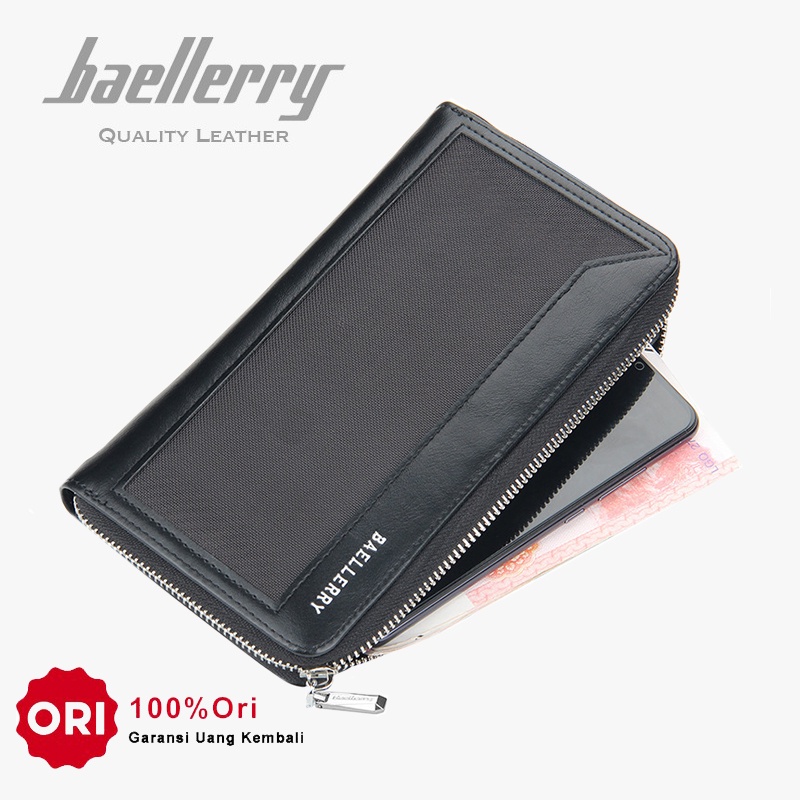 BAELLERRY C2351 Dompet Pria Panjang Bahan Kulit PU Leather Premium WATCHKITE WKOS