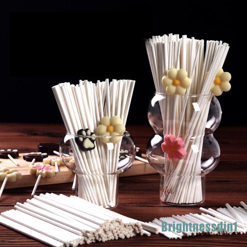 100 Pcs / set Cetakan Kertas Lolipop Kue Pops Diy