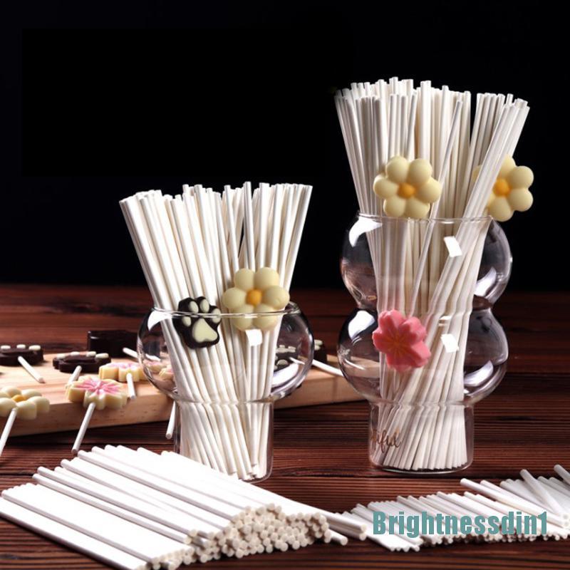 100 Pcs / set Cetakan Kertas Lolipop Kue Pops Diy