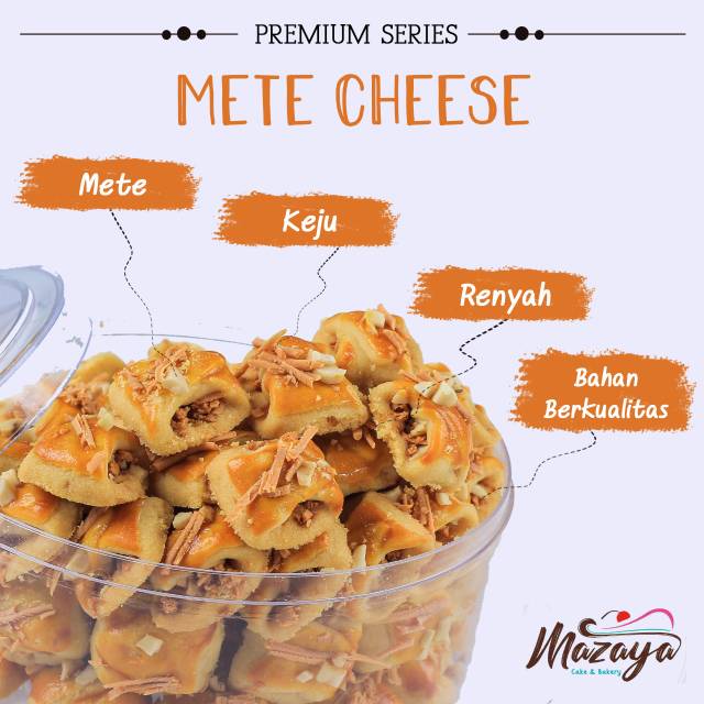 

Mazaya Cookies // Kue Kering Mete Cheese