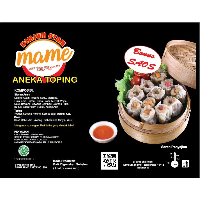 

Dimsum mame aneka toping harga grosir