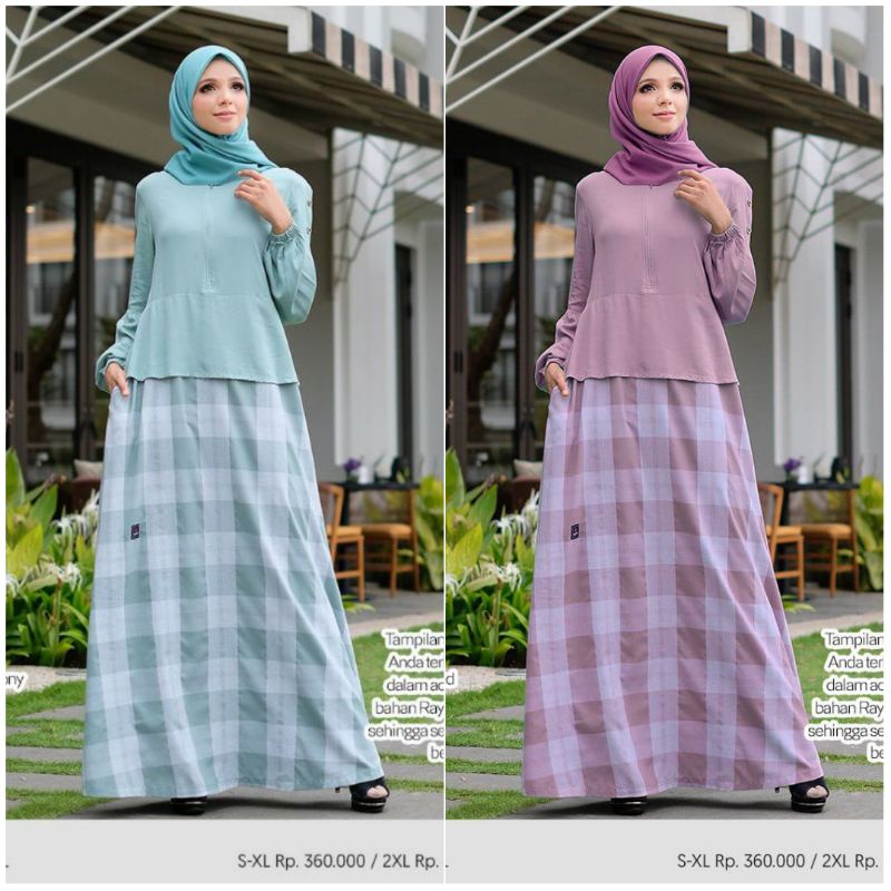 Gamis Terbaru Mutif //Rumi Spray Green dan ash rose // Fashion Muslim