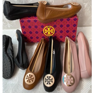 Sepatu flat shoes  tory burch premium quality kulit  Asli 