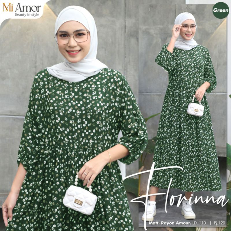 Gamis Dres Muslim Motif Florina Dres By Mi Amore