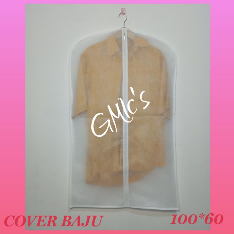 cover pelindung baju kemeja jas gaun dress gamis anti debu Bahan SPUNBOND